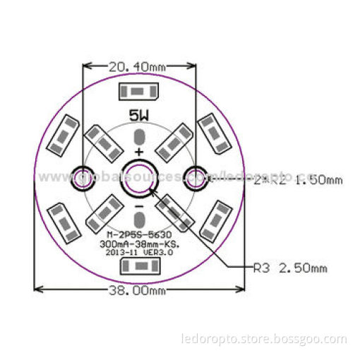 LD 5W ODM 5630/2835/3014/5050 SMD LED Module, Lightweight and Easy Assembly Process